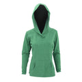 Heather Green - Front - Anvil Womens-Ladies Hooded French Terry Sweatshirt - Hoodie