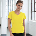 Sun Yellow - Back - AWDis Cool V Neck Girlie Cool Short Sleeve T-Shirt