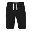 Jet Black - Front - AWDis Hoods Plain Heavyweight Campus Shorts