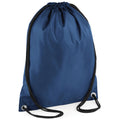 Navy - Back - BagBase Budget Water Resistant Sports Gymsac Drawstring Bag (11L)