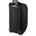 Black - Back - BagBase Classic Wheelie Holdall - Duffle Travel Bag
