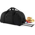 Black - Lifestyle - BagBase Classic Wheelie Holdall - Duffle Travel Bag