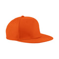 Orange - Front - Beechfield Unisex 5 Panel Retro Rapper Cap