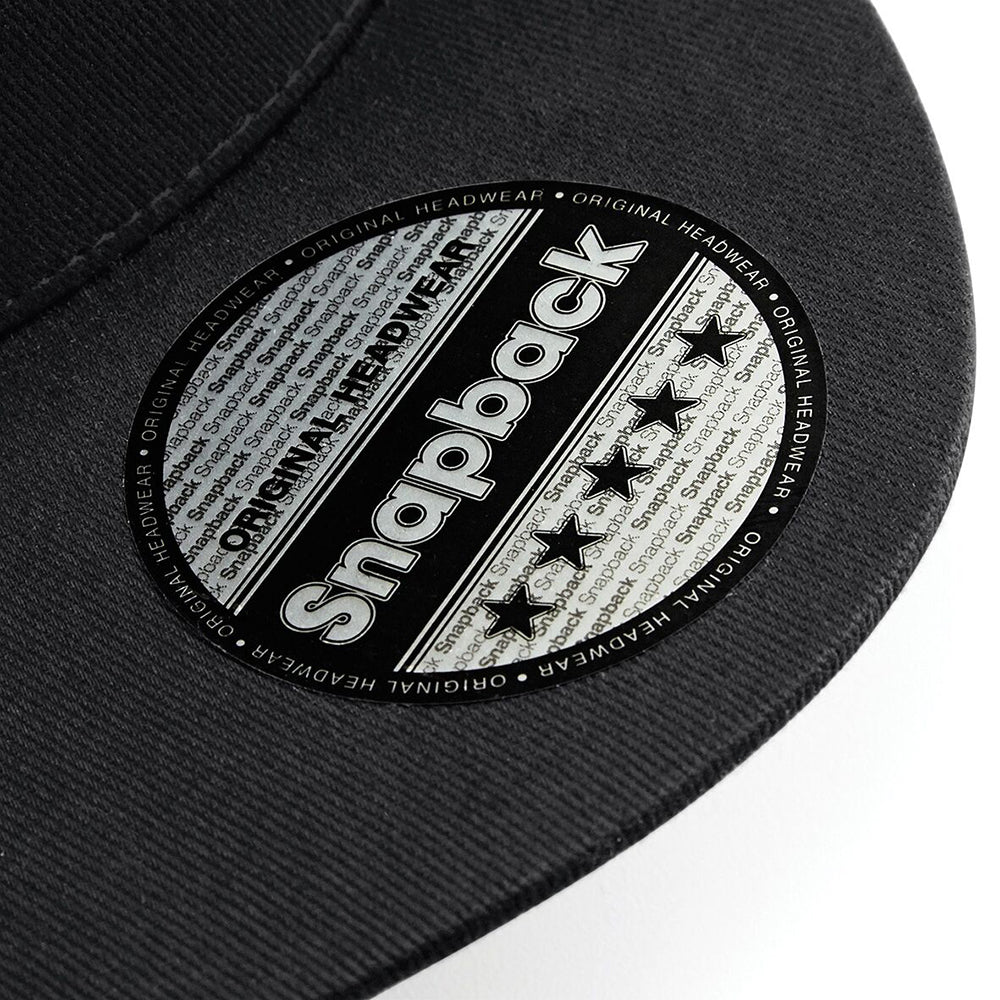 Black - Lifestyle - Beechfield Unisex 5 Panel Retro Rapper Cap