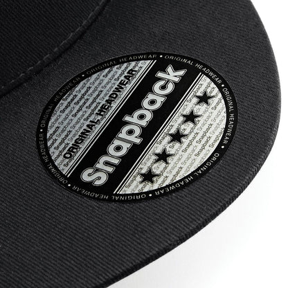 Black - Lifestyle - Beechfield Unisex 5 Panel Retro Rapper Cap