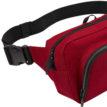 Classic Red - Back - BagBase Organiser Belt - Waistpack Bag (2.5 Litres)