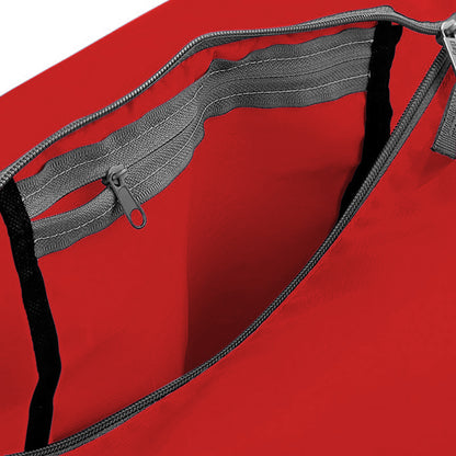 Classic red - Back - BagBase Packaway Barrel Bag - Duffle Water Resistant Travel Bag (32 Litres)