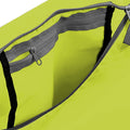 Fluorescent Yellow- Black - Back - BagBase Packaway Barrel Bag - Duffle Water Resistant Travel Bag (32 Litres)