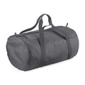 Graphite Grey- Graphite Grey - Back - BagBase Packaway Barrel Bag - Duffle Water Resistant Travel Bag (32 Litres)