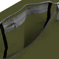 Olive Green - Black - Back - BagBase Packaway Barrel Bag - Duffle Water Resistant Travel Bag (32 Litres)
