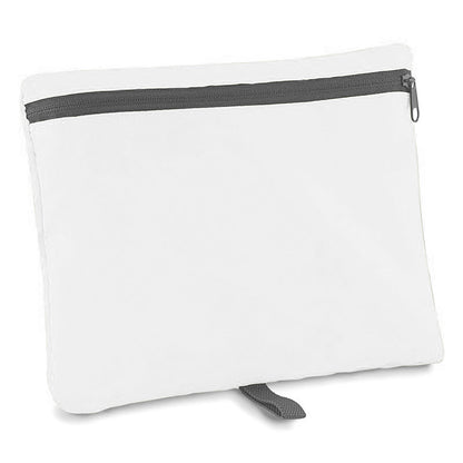 White - Side - BagBase Packaway Barrel Bag - Duffle Water Resistant Travel Bag (32 Litres)