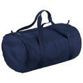 Black - Front - BagBase Packaway Barrel Bag - Duffle Water Resistant Travel Bag (32 Litres)