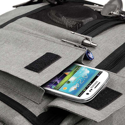 Grey Marl - Pack Shot - BagBase Two-tone Digital Messenger Bag (Up To 15.6inch Laptop Compartment)