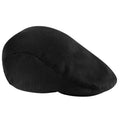Black - Front - Beechfield Unisex Vintage Flat Cap - Headwear