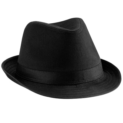 Black - Front - Beechfield Unisex Fedora Hat