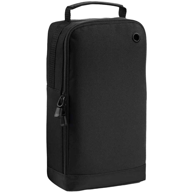 Black-Black - Front - BagBase Sport Shoe - Accessory Bag (8 Litres)