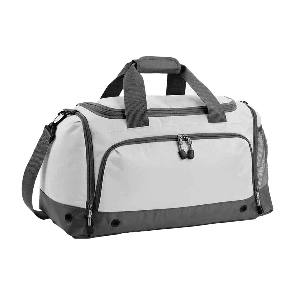 Ice Grey - Front - BagBase Sports Holdall - Duffle Bag