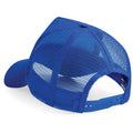 Bright Royal-Bright Royal - Back - Beechfield Mens Half Mesh Trucker Cap - Headwear