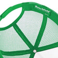 Pure Green-White - Side - Beechfield Mens Half Mesh Trucker Cap - Headwear