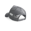 Graphite Grey-Graphite Grey - Back - Beechfield Mens Half Mesh Trucker Cap - Headwear