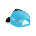 Black-Surf Blue - Back - Beechfield Mens Half Mesh Trucker Cap - Headwear
