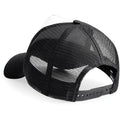 Black-White - Back - Beechfield Mens Half Mesh Trucker Cap - Headwear