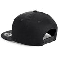 Black- Black - Back - Beechfield Youth Unisex Retro Snapback Cap