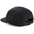 Black - Back - Beechfield Canvas 5 Panel Classic Baseball Cap