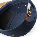 Navy - Lifestyle - Beechfield Suede Peak 5 Panel Baseball Cap