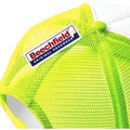 Fluorescent Yellow-White - Side - Beechfield Vintage Plain Snap-Back Trucker Cap