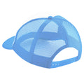 Sky Blue-White - Back - Beechfield Vintage Plain Snap-Back Trucker Cap