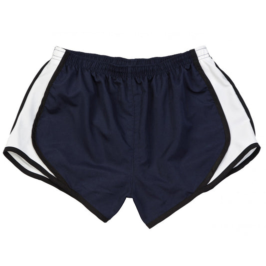 Navy- Black-White - Front - Boxercraft Ladies-Womens Velocity Breathable Sports Shorts