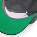 Graphite Grey-Black - Back - Beechfield Unisex Original Flat Peak Snapback Cap