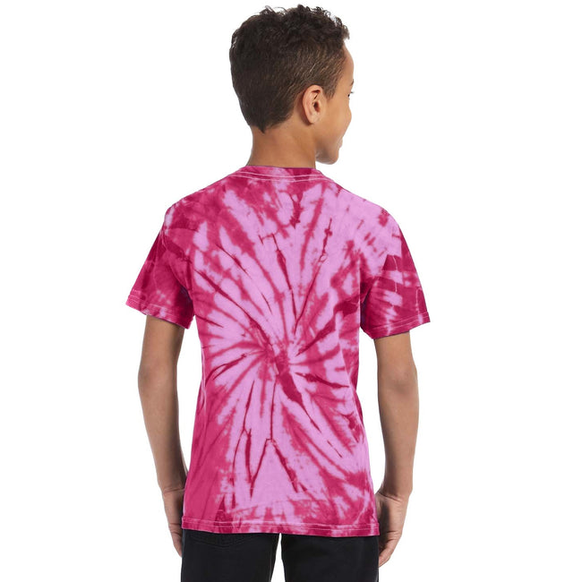 Spider Pink - Side - Colortone Childrens Unisex Tonal Spider Short Sleeve T-Shirt