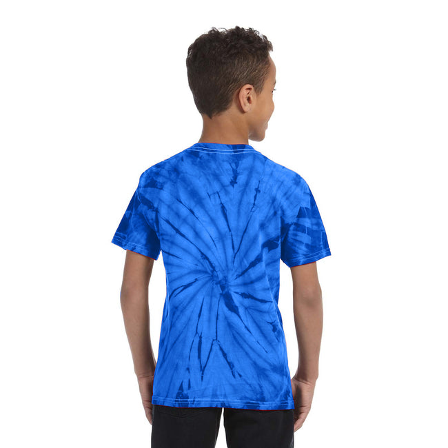 Spider Royal - Back - Colortone Childrens Unisex Tonal Spider Short Sleeve T-Shirt