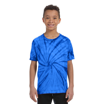 Spider Royal - Side - Colortone Childrens Unisex Tonal Spider Short Sleeve T-Shirt