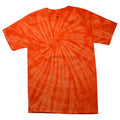 Spider Orange - Front - Colortone Adults Unisex Tonal Spider Short Sleeve T-Shirt