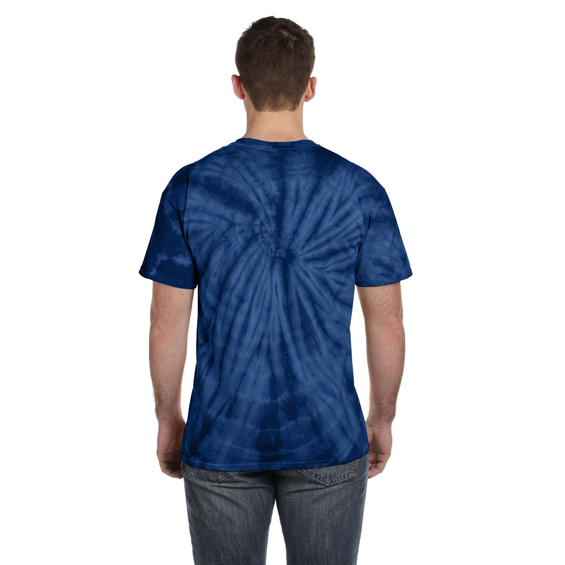 Spider Navy - Side - Colortone Adults Unisex Tonal Spider Short Sleeve T-Shirt