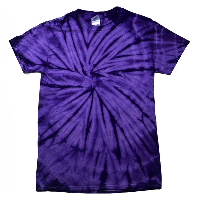 Spider Purple - Front - Colortone Adults Unisex Tonal Spider Short Sleeve T-Shirt