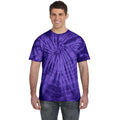 Spider Purple - Back - Colortone Adults Unisex Tonal Spider Short Sleeve T-Shirt
