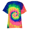 Neon Rainbow - Front - Colortone Kids-Childrens Rainbow Tie-Dye Heavyweight T-Shirt