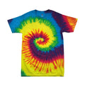 Rainbow - Front - Colortone Kids-Childrens Rainbow Tie-Dye Heavyweight T-Shirt