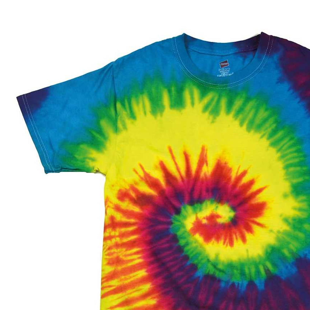 Rainbow - Back - Colortone Kids-Childrens Rainbow Tie-Dye Heavyweight T-Shirt