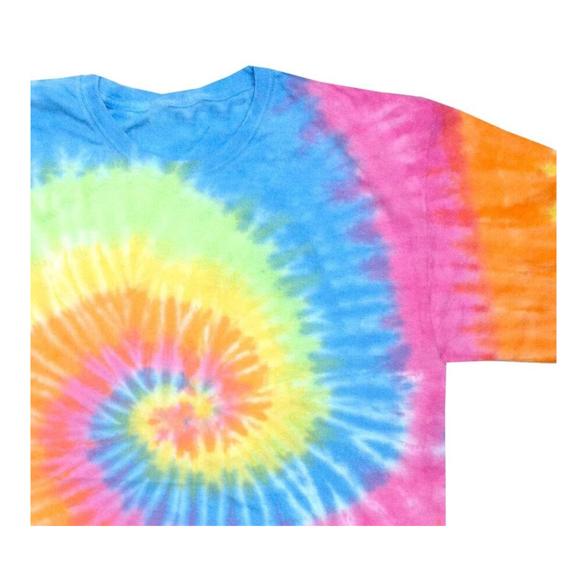 Eternity - Back - Colortone Womens-Ladies Rainbow Tie-Dye Short Sleeve Heavyweight T-Shirt