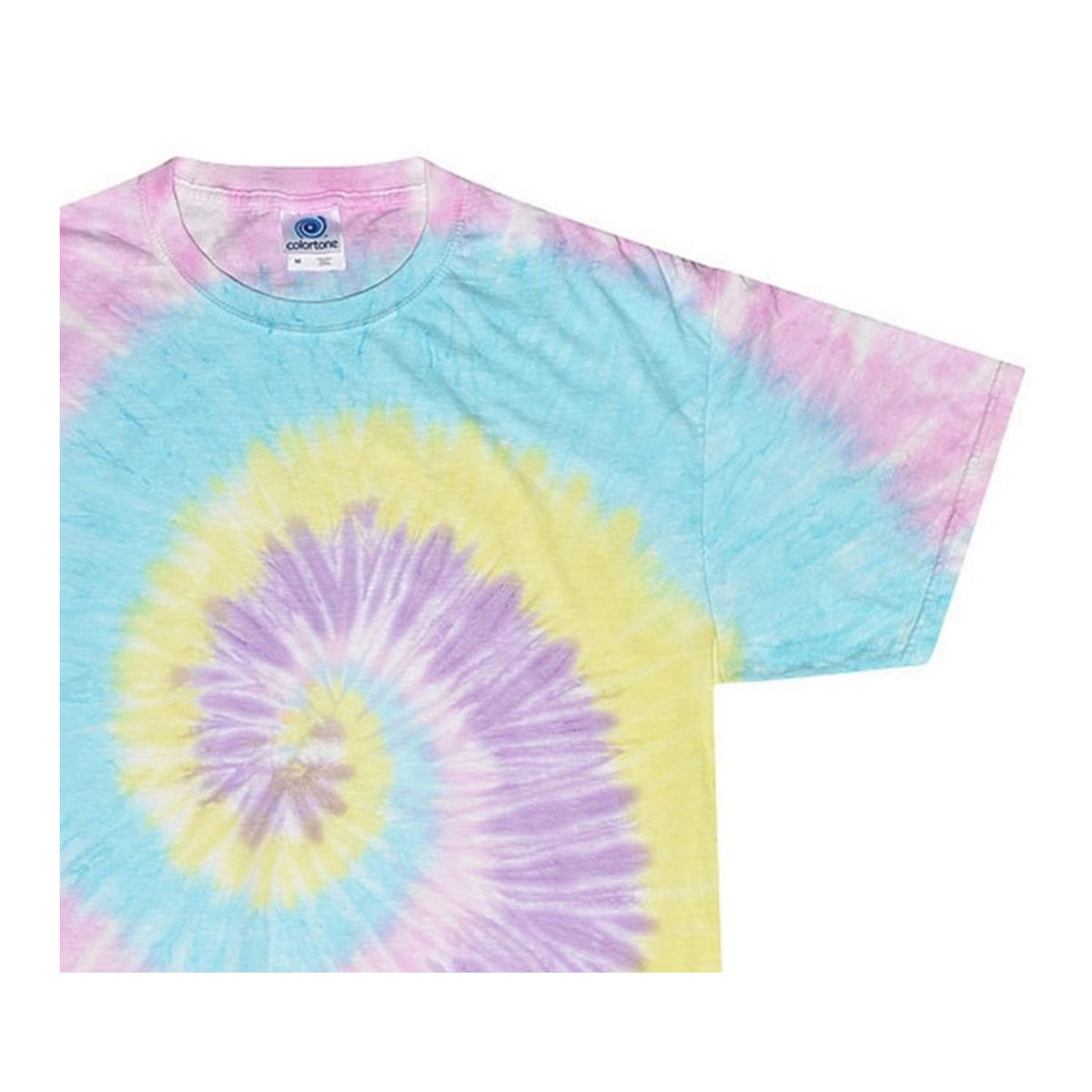 Jelly Bean - Back - Colortone Womens-Ladies Rainbow Tie-Dye Short Sleeve Heavyweight T-Shirt