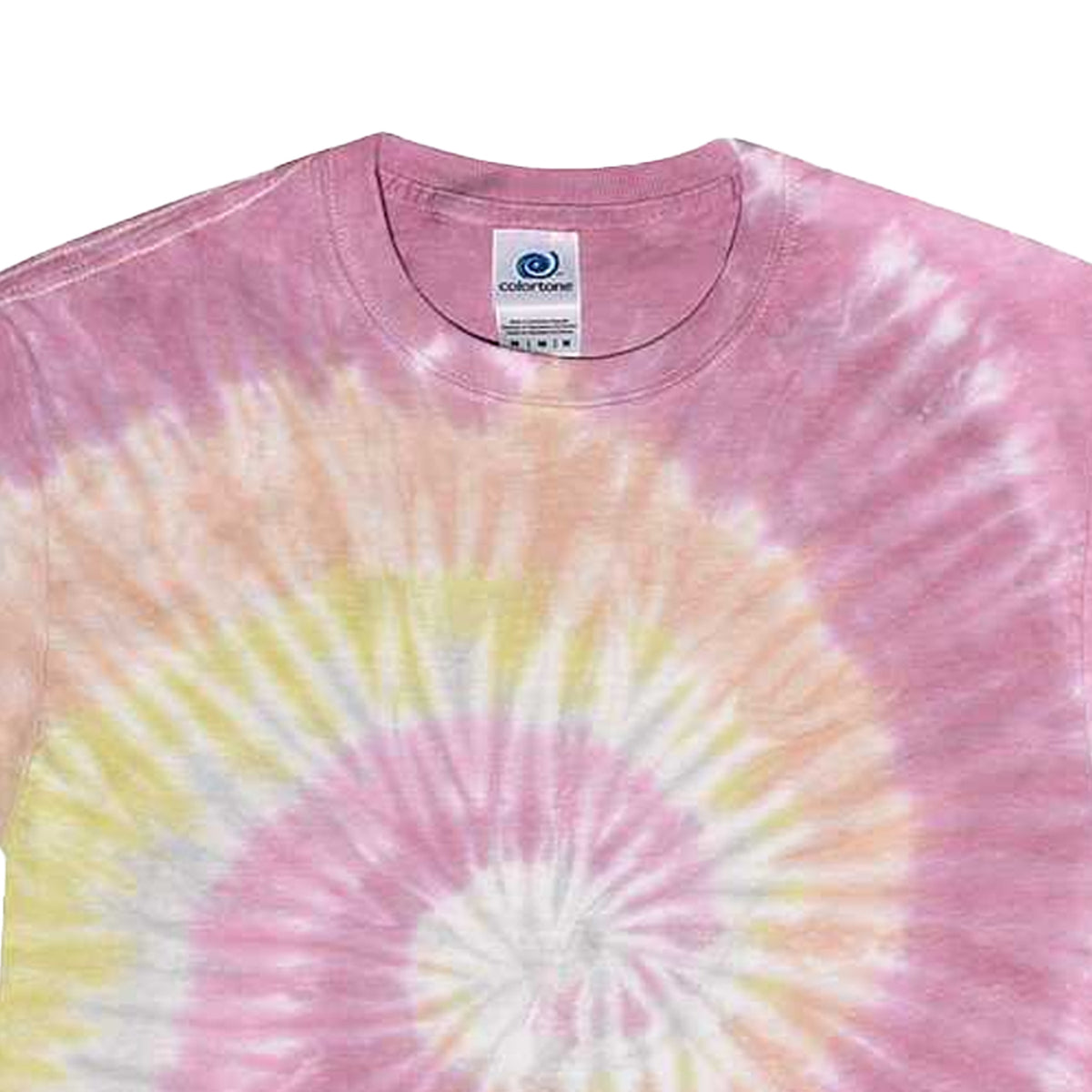 Desert Rose - Back - Colortone Womens-Ladies Rainbow Tie-Dye Short Sleeve Heavyweight T-Shirt
