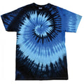 Blue Ocean - Front - Colortone Womens-Ladies Rainbow Tie-Dye Short Sleeve Heavyweight T-Shirt