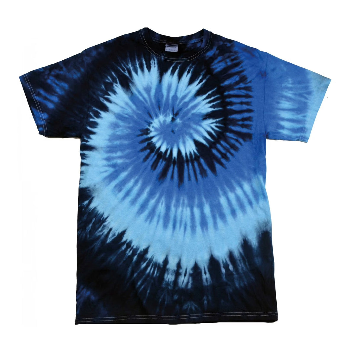 Blue Ocean - Front - Colortone Womens-Ladies Rainbow Tie-Dye Short Sleeve Heavyweight T-Shirt