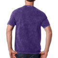 Purple - Back - Colortone Mens Mineral Wash Short Sleeve Heavyweight T-Shirt