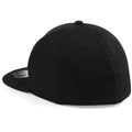 Black - Back - Beechfield Mens Flat Peak Rapper Cap